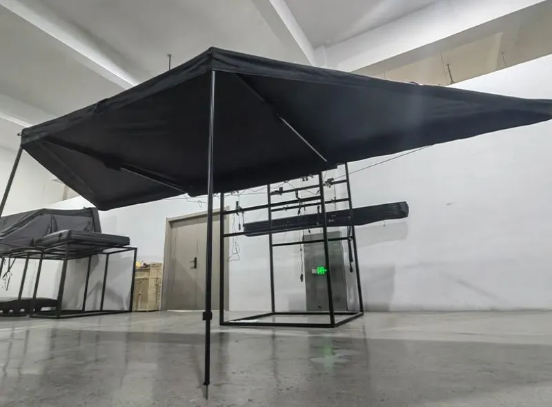 180 AWNING WITH SIDE WALL AND LED LIGHTS