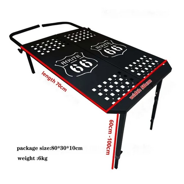 Adjustable Folding Tyre Table - Route 66