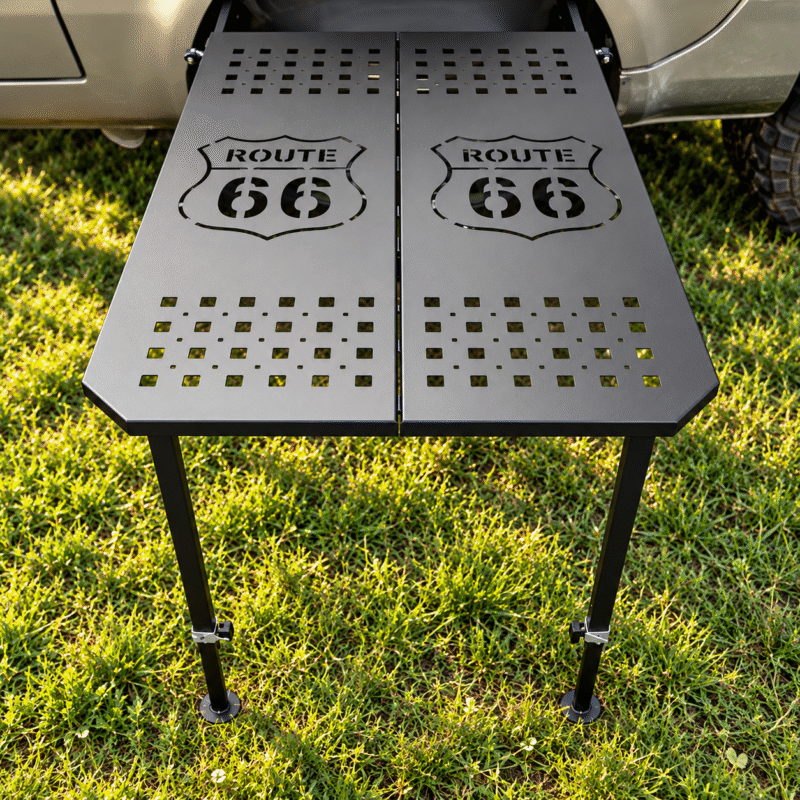 Adjustable Folding Tyre Table - Route 66